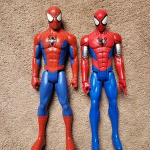 Two Spiderman Action Figures